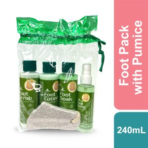 Pretty Secret Foot Pack with Pumice - Eucalyptus and Peppermint