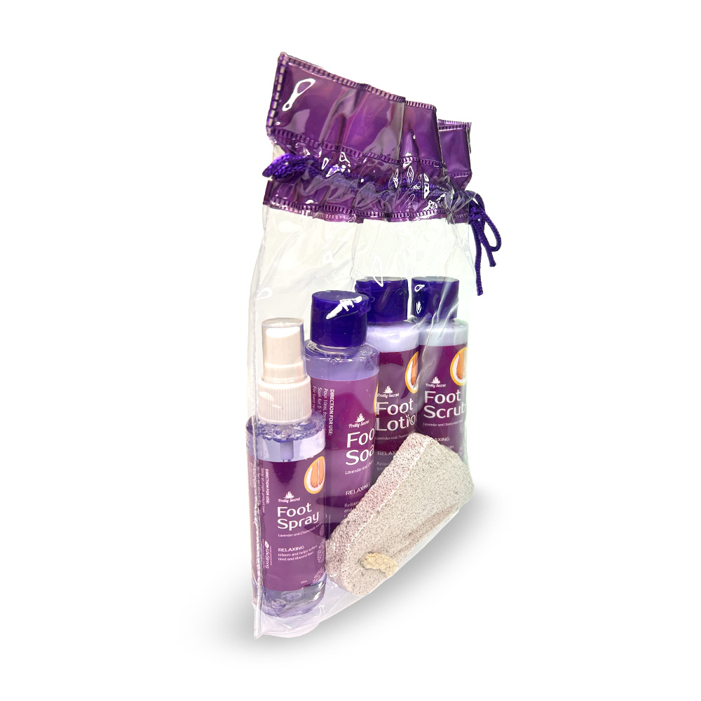 Pretty Secret Foot Pack with Pumice - Lavender and Chamomile - Image 2