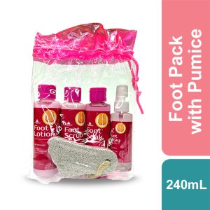 Pretty Secret Foot Pack with Pumice - Strawberry and Vanilla